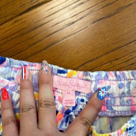 Lilly Pulitzer Baybreeze linen shorts in so snappy size M - Picture 3 of 9